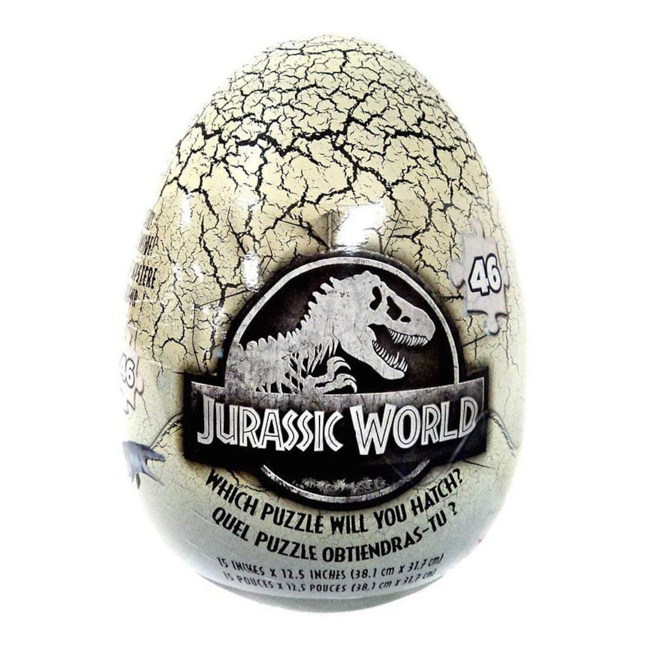 Jurassic World 46 Piece Mystery Dinosaur Puzzle in Egg