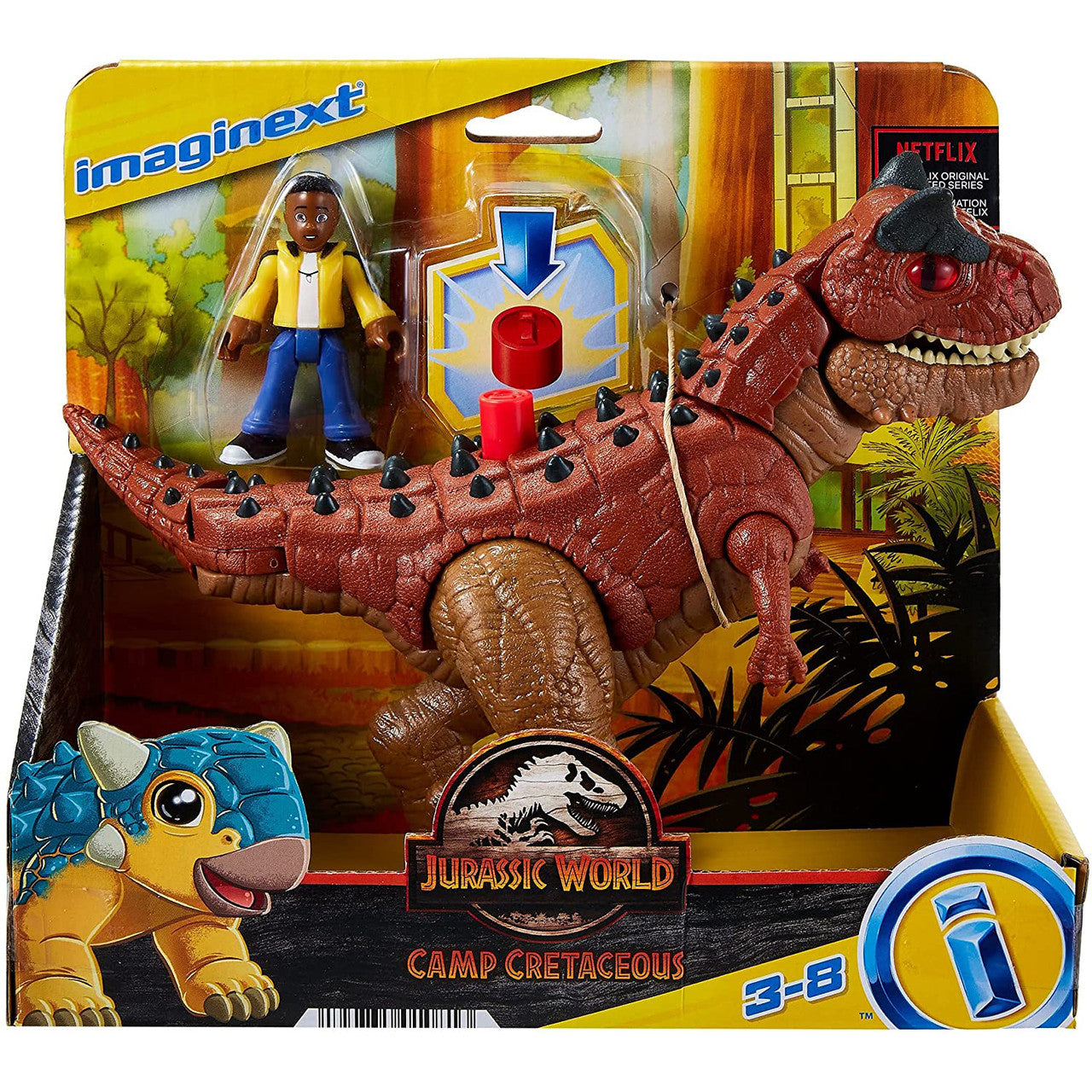 Imaginext Jurassic World Camp Cretaceous Carnotaurus Toro and Darius