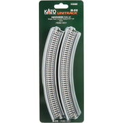 Kato N Scale Unitrack 45 Degree Radius Curve Track 2 Pieces 20-510