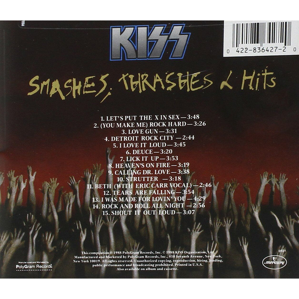 KISS Smashes, Thrashes & Hits CD
