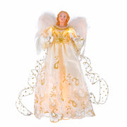 Kurt Adler 14 Inch UL 10 Light Gold Angel Treetop UL1074