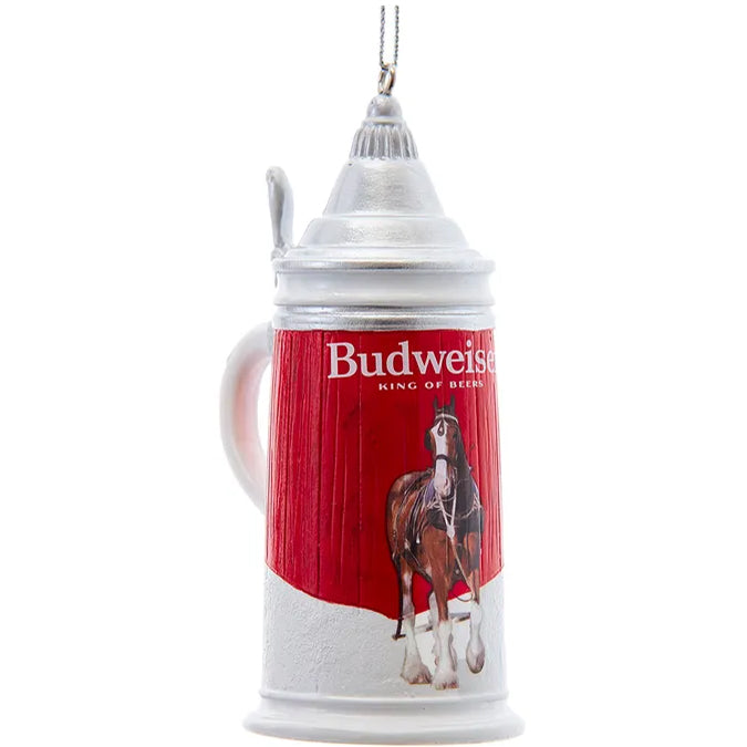 Kurt Adler Budweiser Stein Mug Christmas Ornament