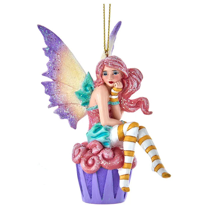 Kurt Adler Cupcake Fairy Ornament E0718