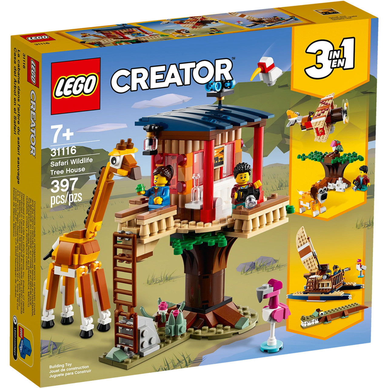 LEGO Creator Safari Wildlife Tree House 31116
