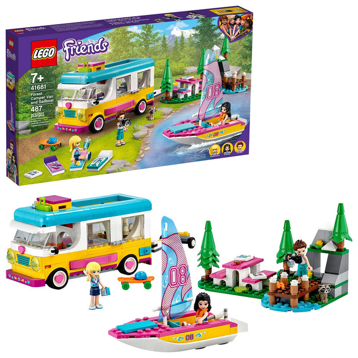 LEGO Friends Forest Camper Van and Sailboat 41681