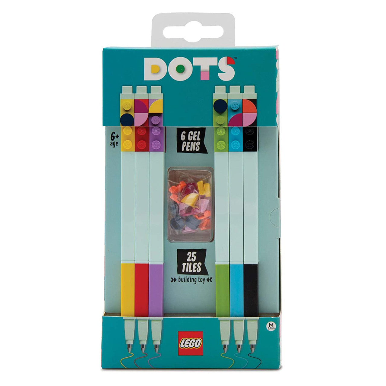 LEGO DOTS 6 Pack Gel Pen Set With 25 LEGO Tiles