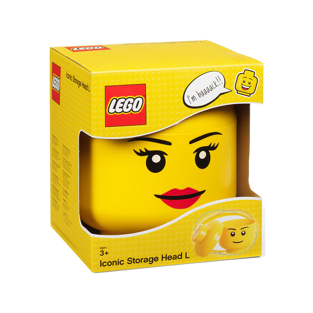 LEGO Storage Head Large Girl 40321725