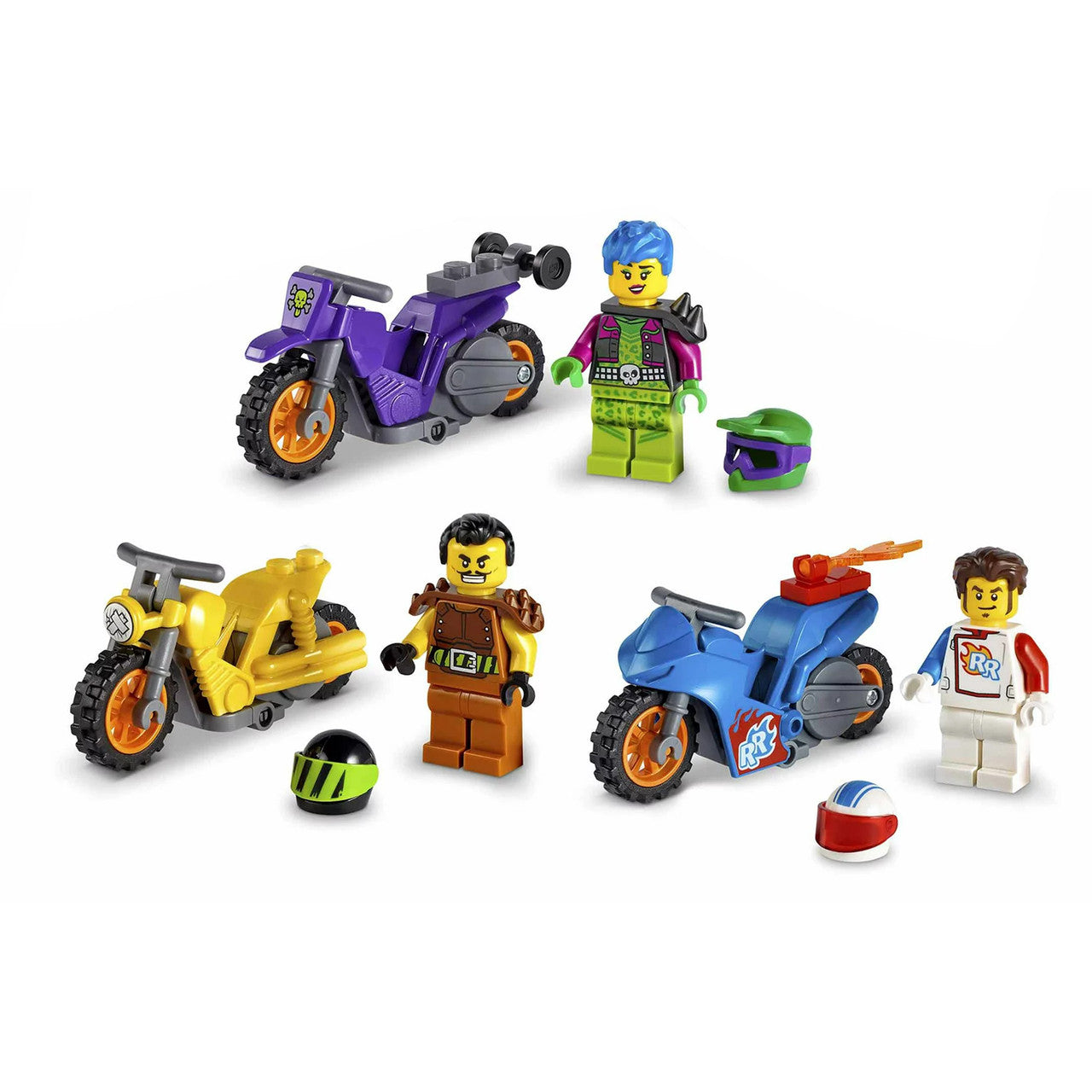 LEGO Stuntz 3 Motorcycles and 3 Figures With Carry Case 60297