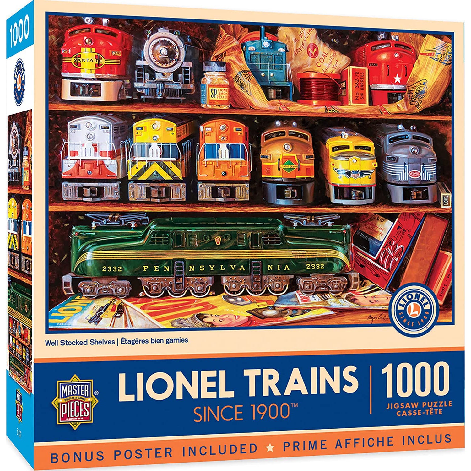 Lionel Trains Well Stocked Shelves Jigsaw Puzzle