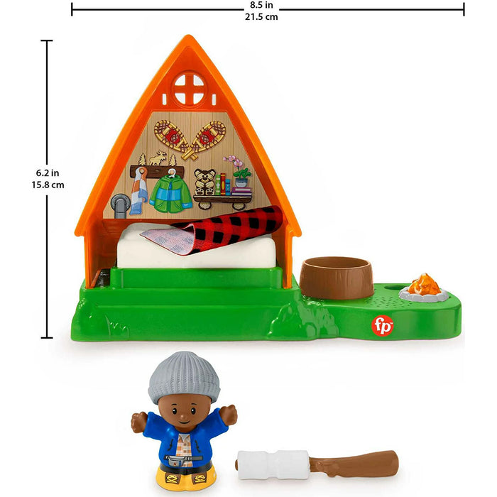 Little People Cabin Playset with Camp Fire Light and Sounds