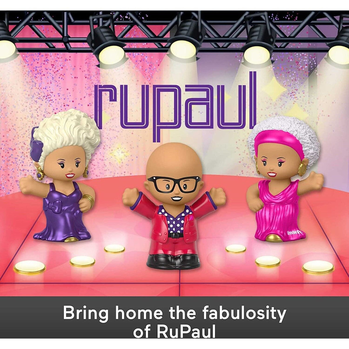 Little People Rupaul Special Edition 3 Piece Collector Set
