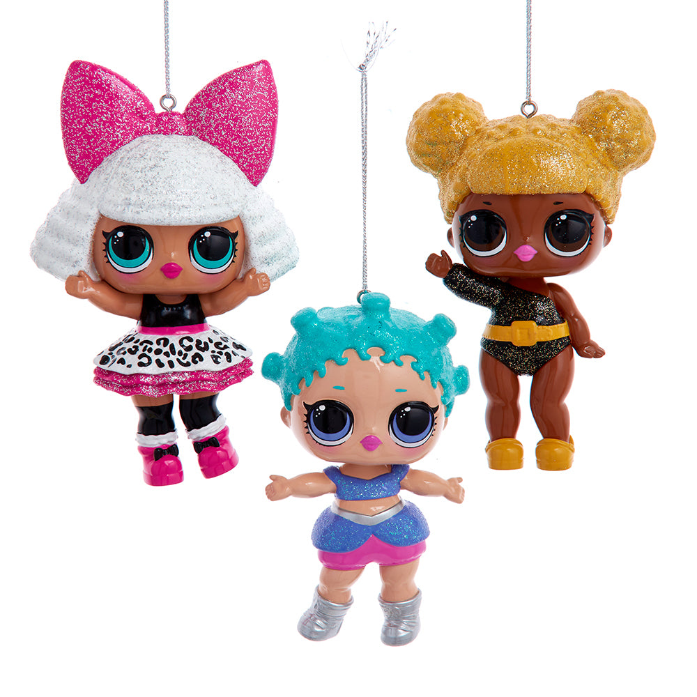 Kurt Adler L.O.L. Surprise! Ornaments 3 Piece Set
