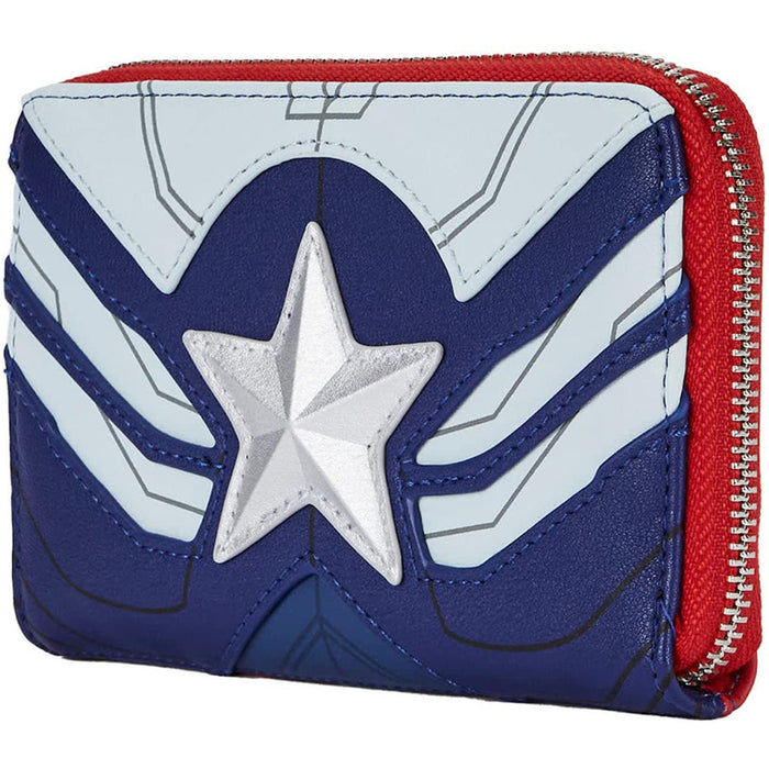 Loungefly Marvel Falcon Captain America Cosplay Zip-Around Wallet