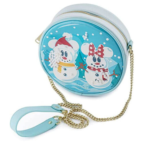 Loungefly Disney Mickey Minnie Snow Globe Crossbody Bag