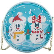 Loungefly Disney Mickey Minnie Snow Globe Crossbody Bag