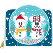 Loungefly Disney Mickey Minnie Snow Globe Zip Around Wallet