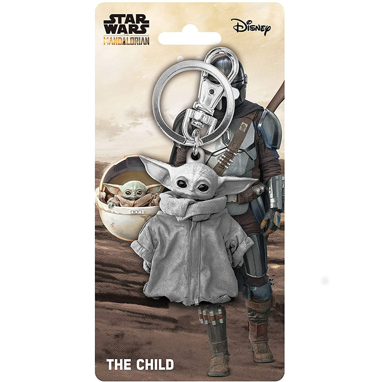 Star Wars The Mandalorian The Child Pewter Key Ring