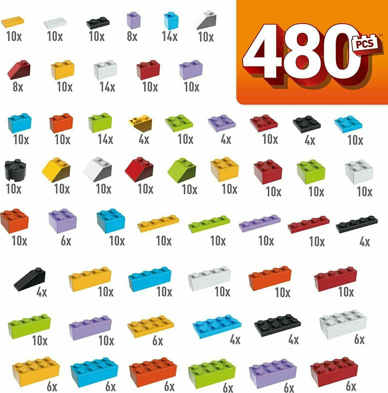 Wonder Builders 480 Piece Building Tub