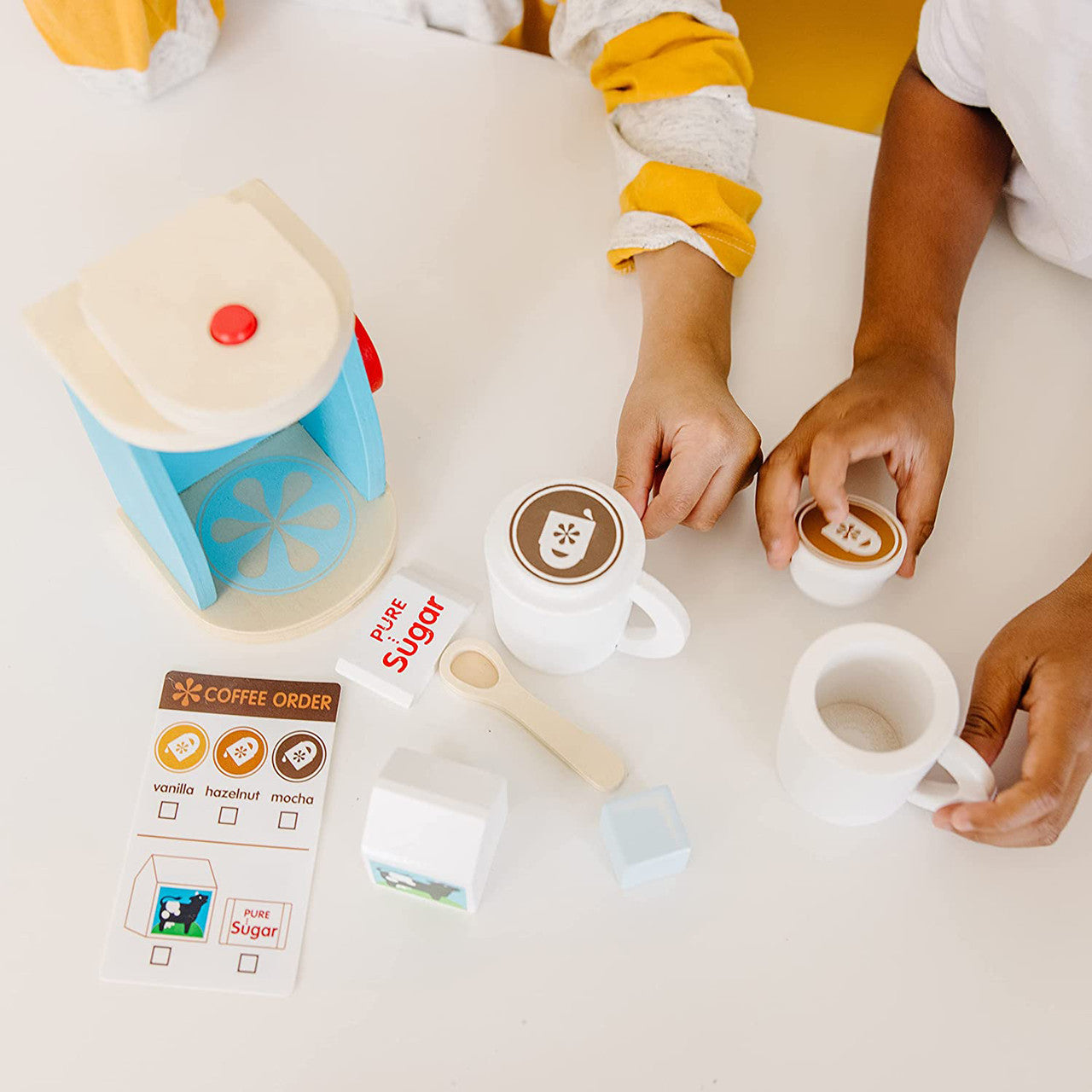 Melissa & Doug Brew and Serve Wooden Coffee Maker Set