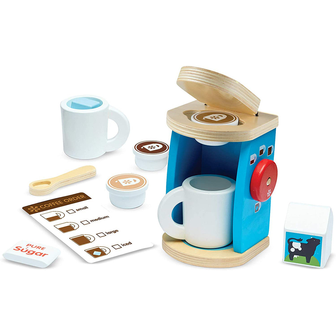 Melissa & Doug Brew and Serve Wooden Coffee Maker Set