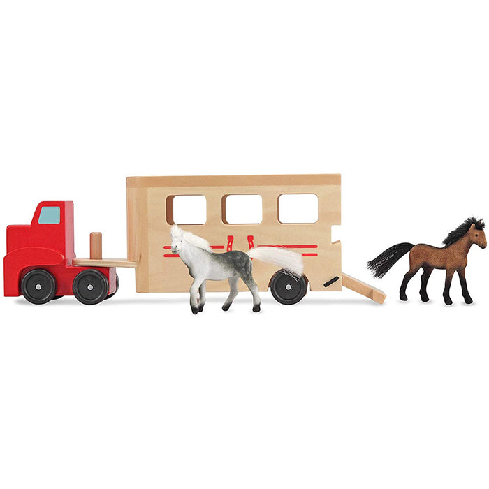 Melissa & Doug Wooden Horse Carrier Set