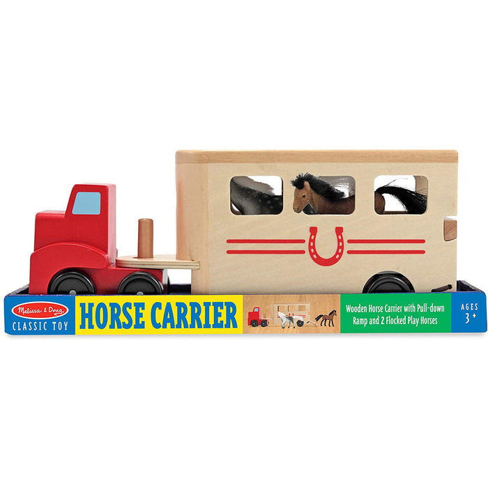 Melissa & Doug Wooden Horse Carrier Set