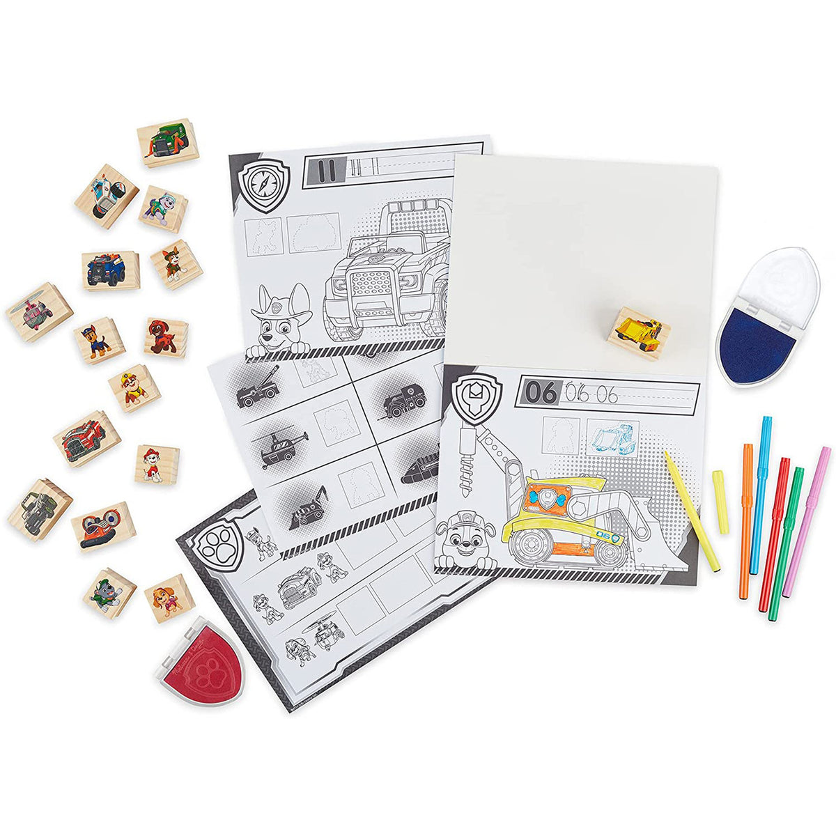Melissa & Doug Paw Patrol 25 Piece Stamp Activity Play Set