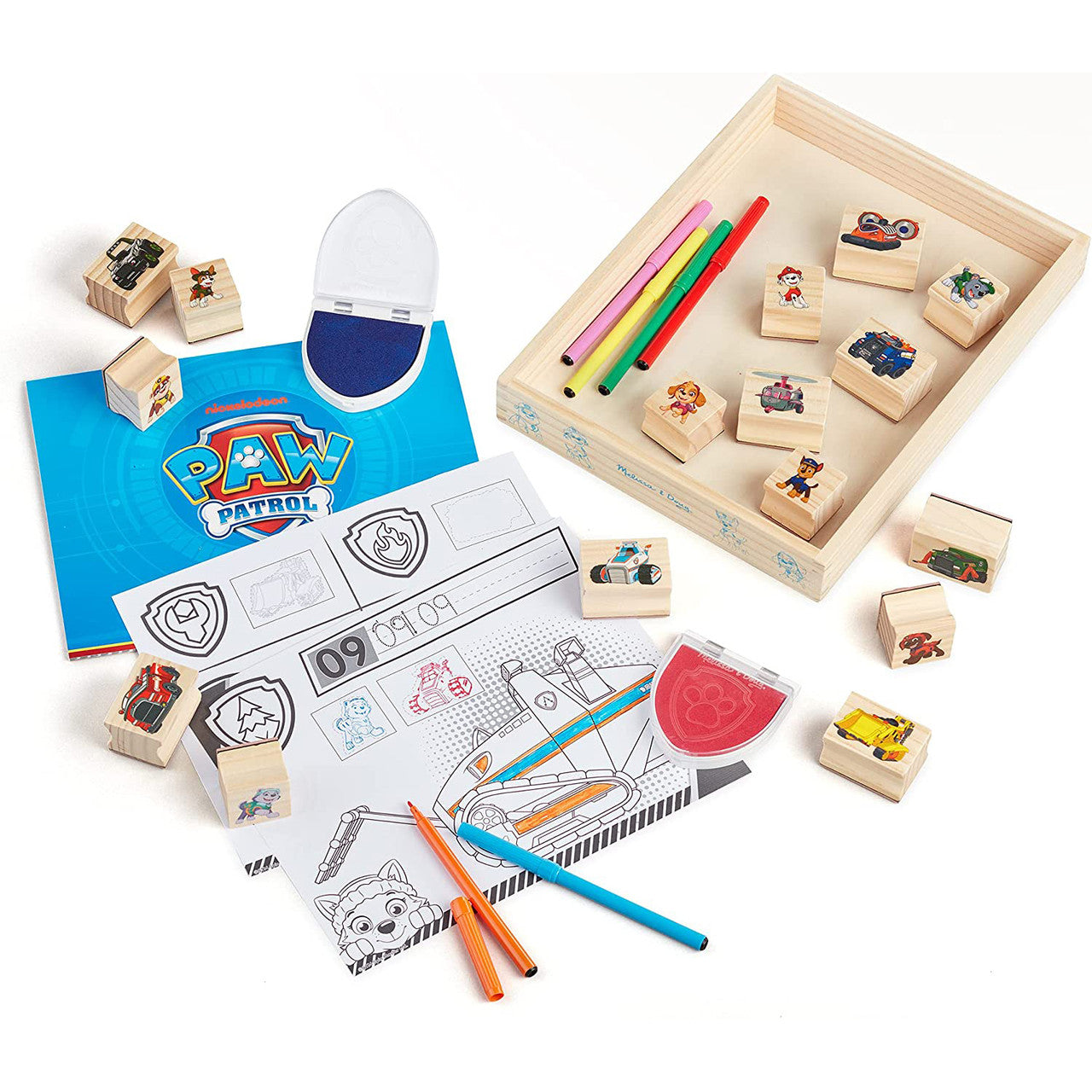 Melissa & Doug Paw Patrol 25 Piece Stamp Activity Play Set