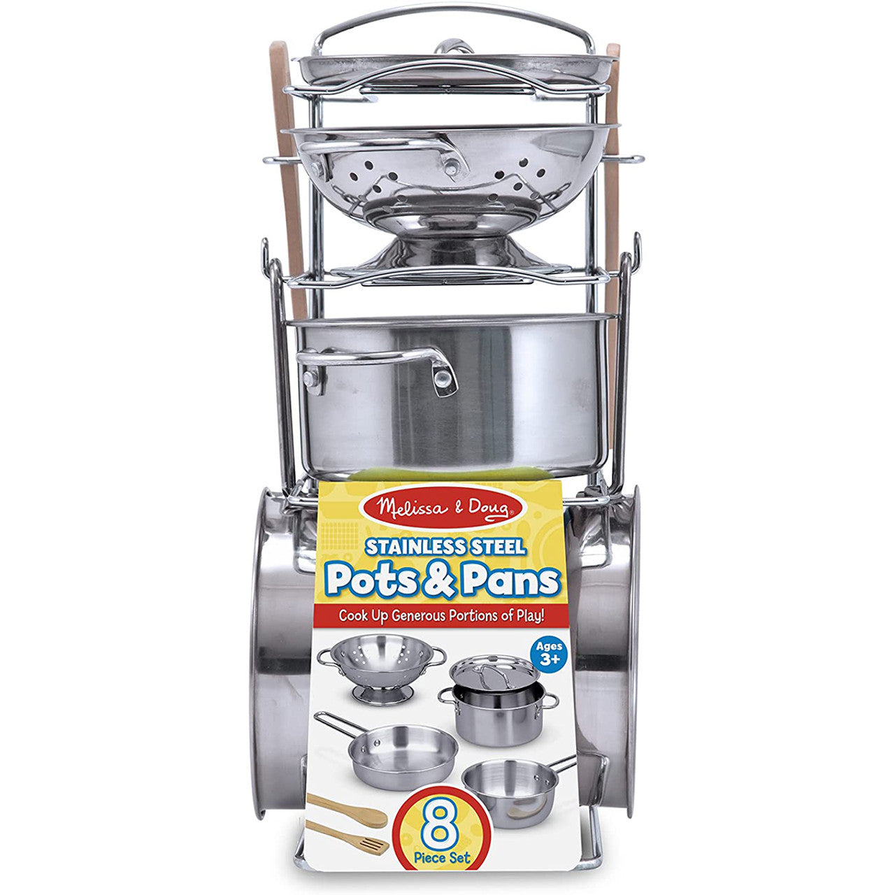 Melissa & Doug Stainless Steel Pots & Pans Set