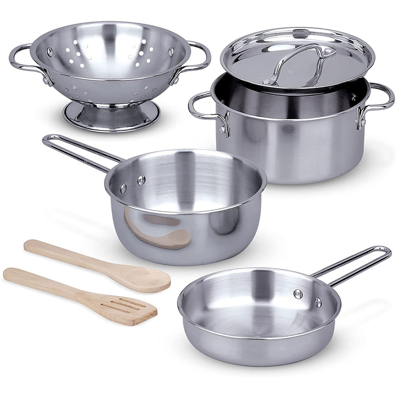 Melissa & Doug Stainless Steel Pots & Pans Set