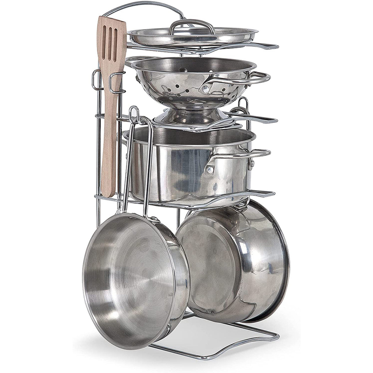 Melissa & Doug Stainless Steel Pots & Pans Set
