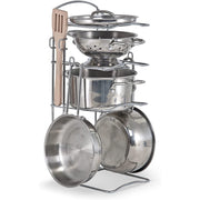 Melissa & Doug Stainless Steel Pots & Pans Set