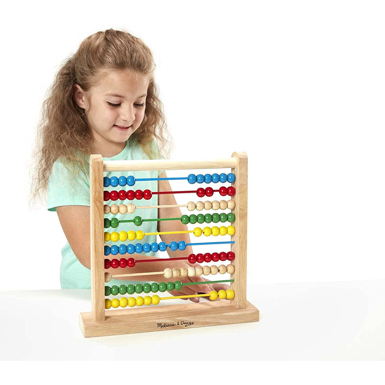 Melissa & Doug Wooden Abacus 100 Beads