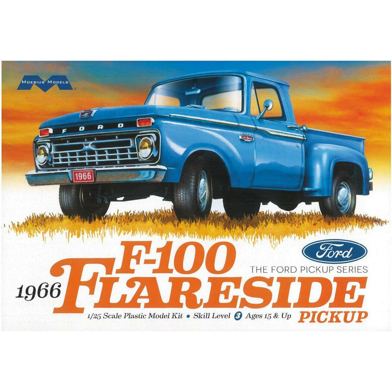 Moebius F-100 Flareside Ford Pickup Model Kit 1232