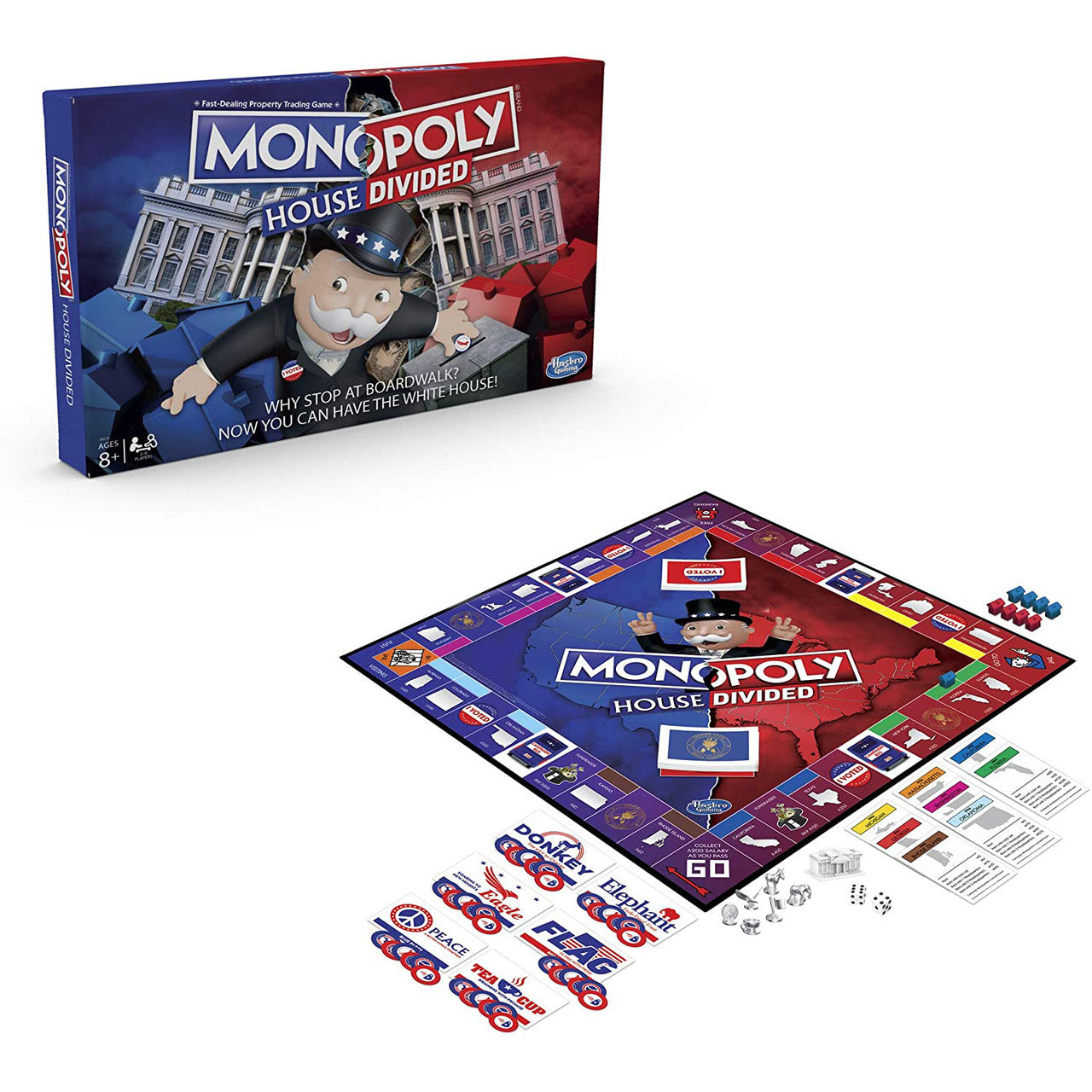 Monopoly House Divided White House and Elections Board Game