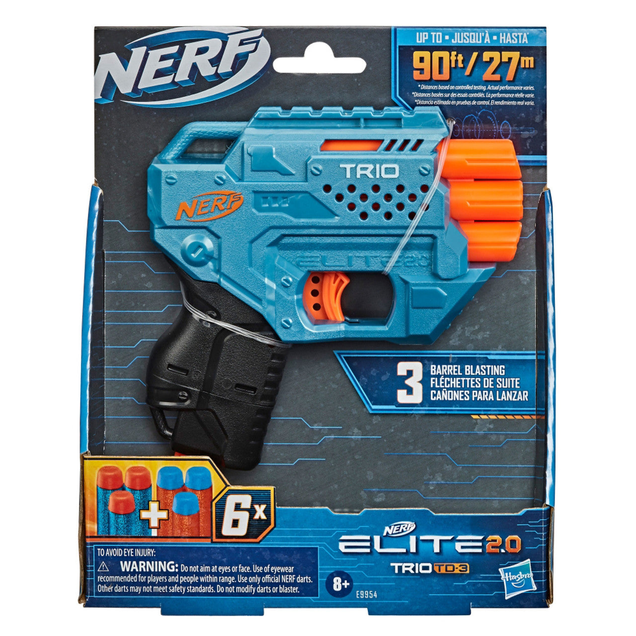 NERF Elite Two Point Zero Trio SD 3 Blaster
