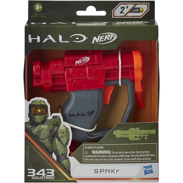 NERF Micro Shots Halo SPNKr Mini Dart-Firing Blaster