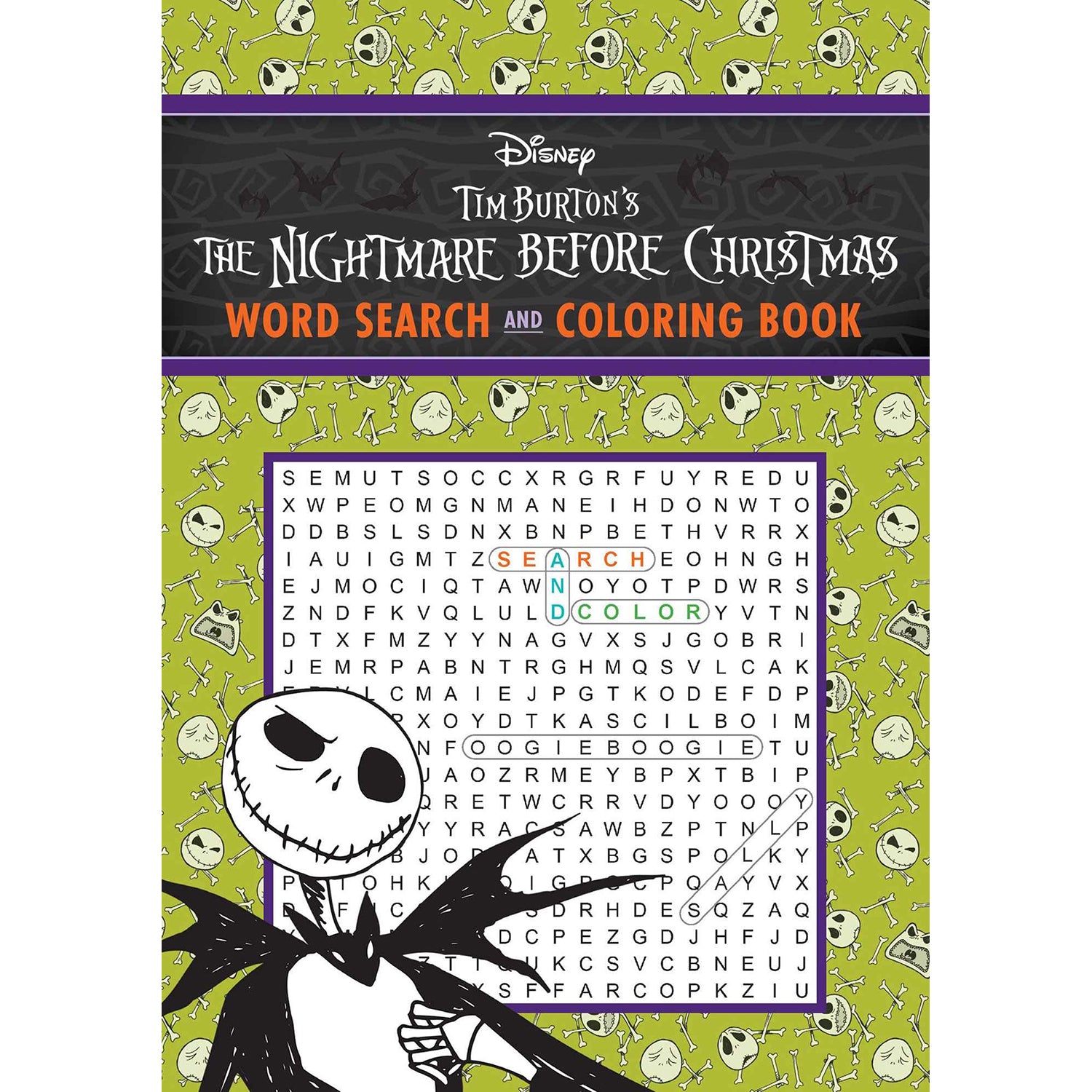 Nightmare Before Christmas Word Search and Coloring Book