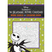 Nightmare Before Christmas Word Search and Coloring Book