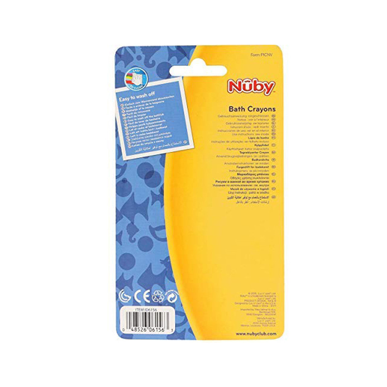 Nuby Bathtime Fun Bath Crayons 5 Pack