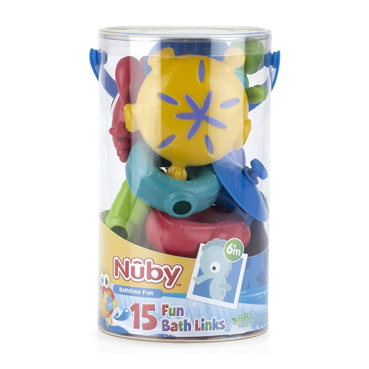 Nuby 15 Piece Fun Bath Links Toy