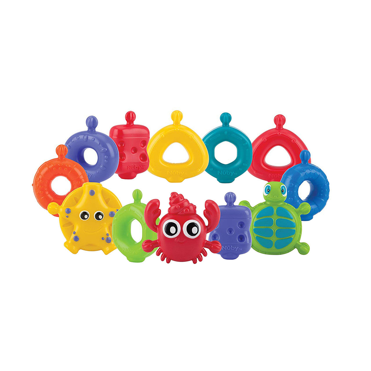 Nuby 15 Piece Fun Bath Links Toy