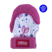 Nuby Happy Hands Pink Teething Mitten