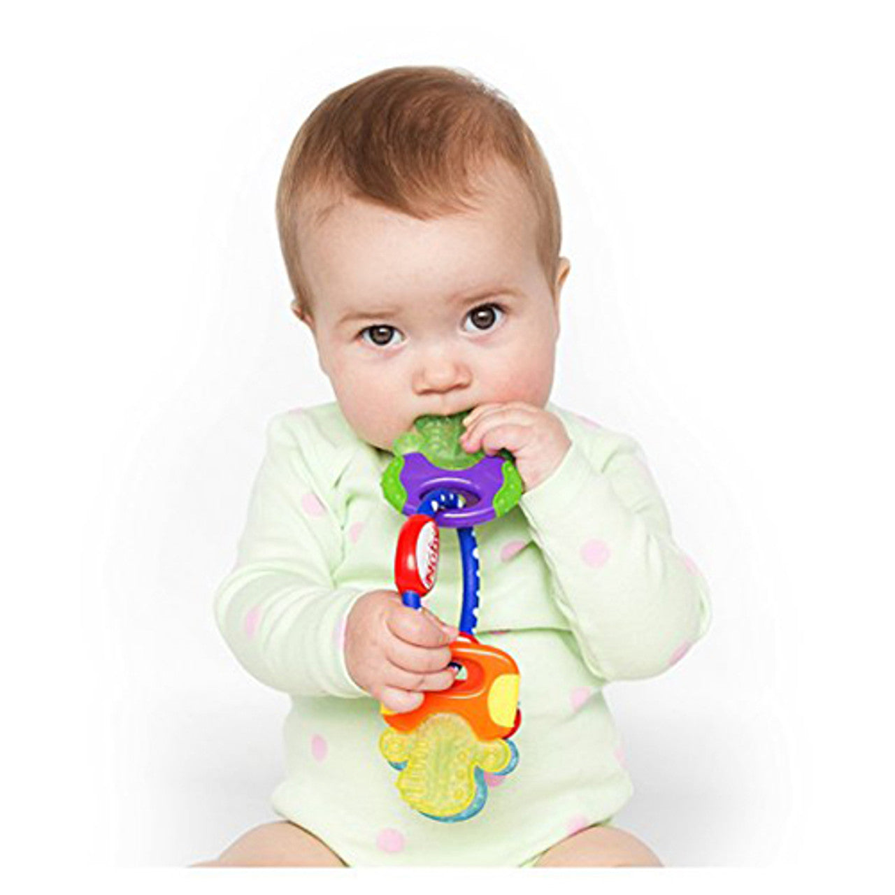 Nuby IcyBite Gel Teether Keys Blue