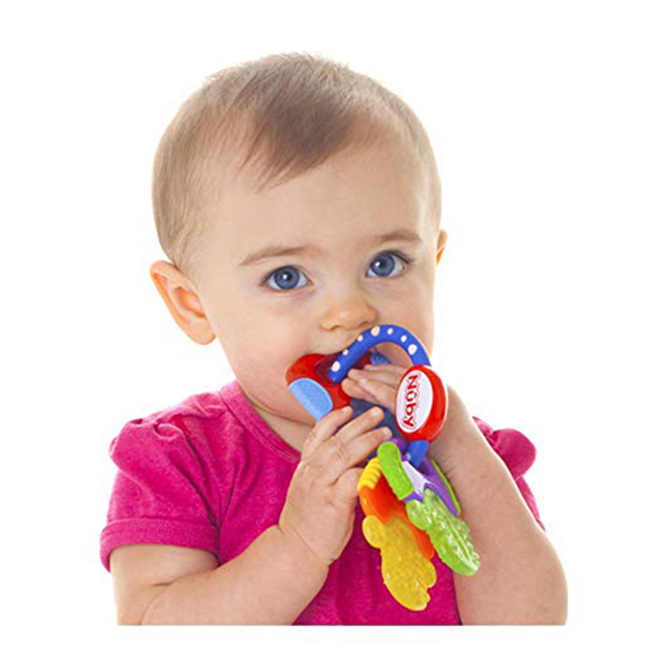 Nuby IcyBite Gel Teether Keys Blue