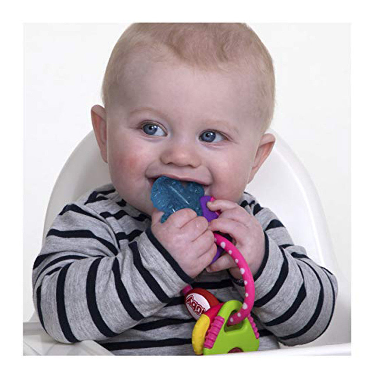Nuby IcyBite Gel Teether Keys Pink