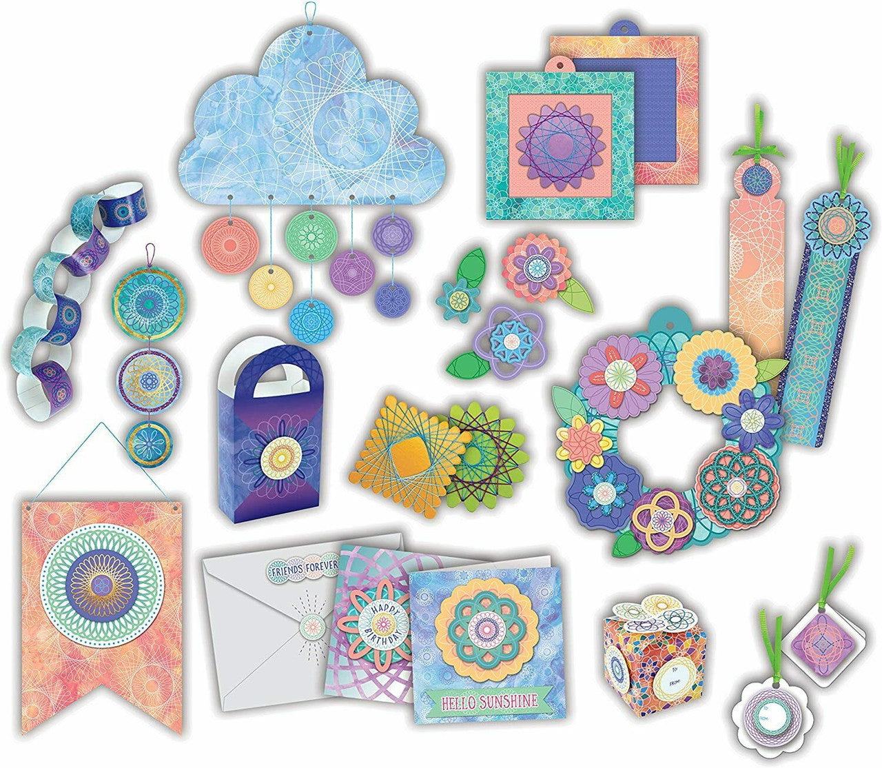 Spirograph Craft Activity Set Makes 30 Crafts