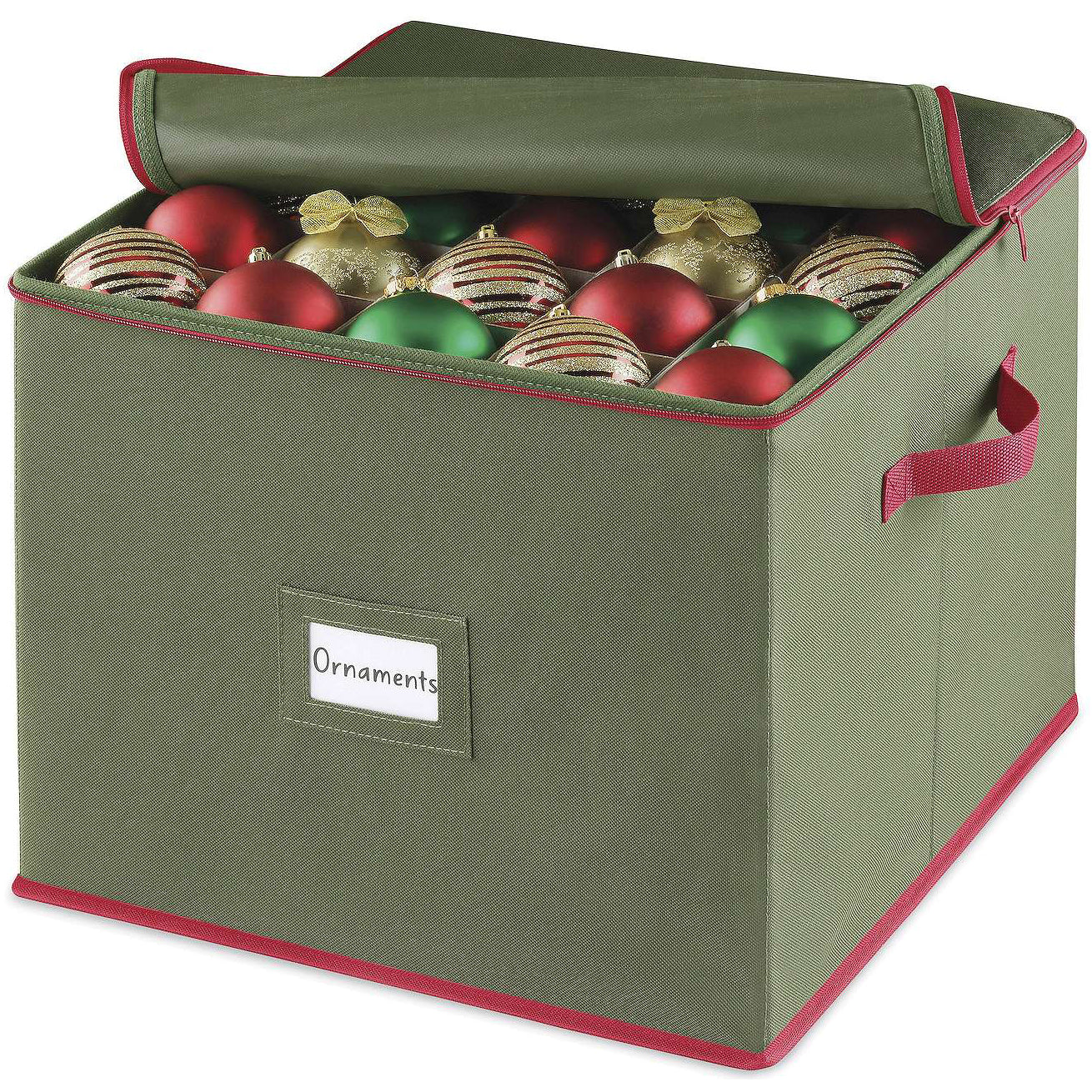 Whitmor 75 Section Christmas Ornament Storage Box