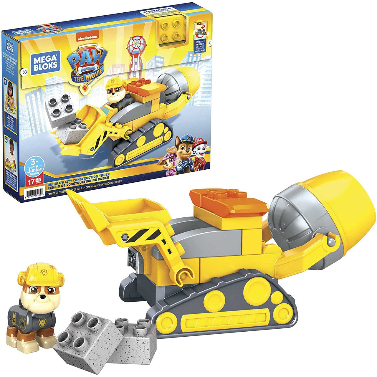 Mega Bloks PAW Patrol Rubble's City Construction Truck