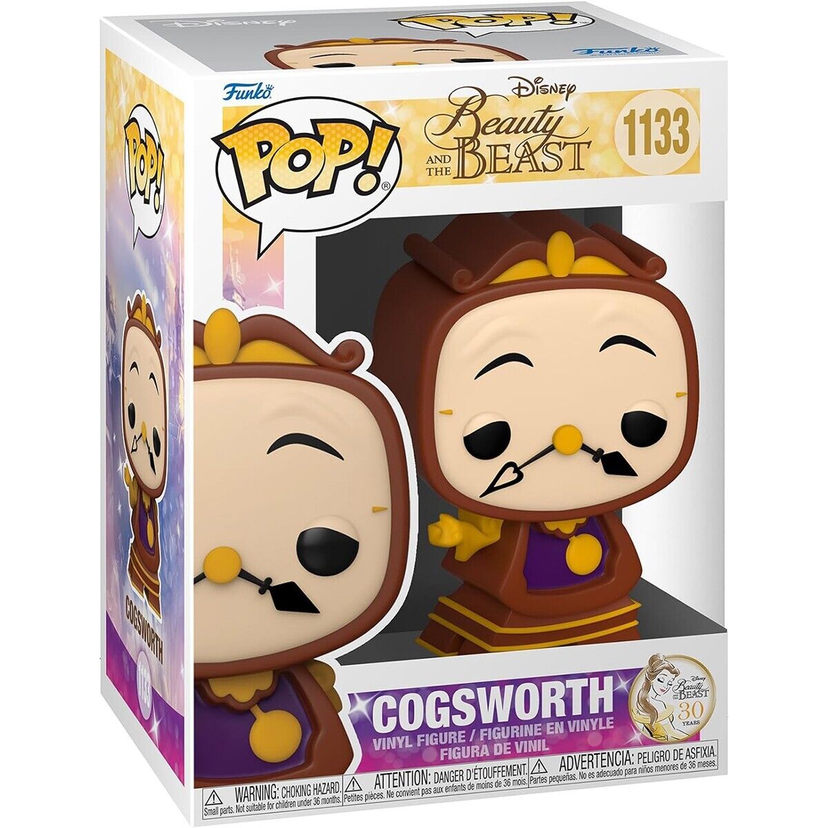 Funko Pop! Disney Beauty and the Beast Cogsworth 57582